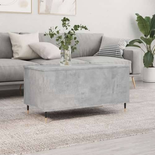 Stolić za kavu siva boja betona 90x44,5x45 cm konstruirano drvo - Beton siva 1 Cijena