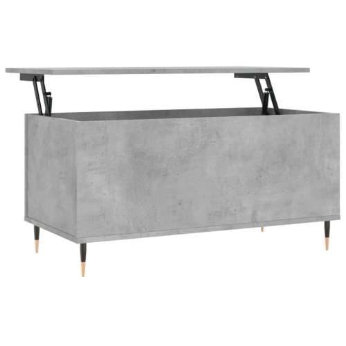 Stolić za kavu siva boja betona 90x44,5x45 cm konstruirano drvo - Beton siva 1 Cijena