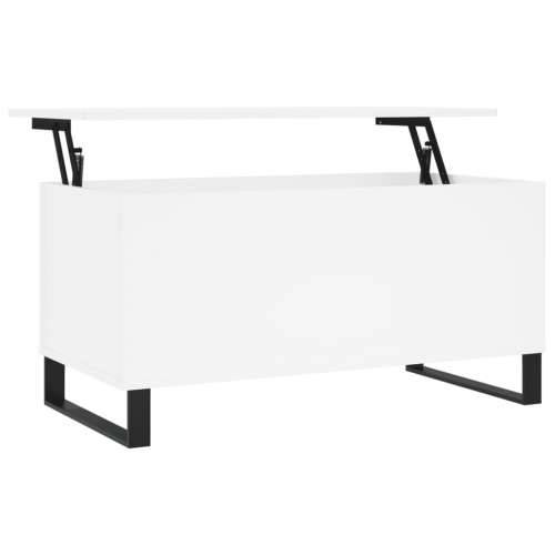 Stolić za kavu bijeli 90 x 44,5 x 45 cm od konstruiranog drva - Bijela 1 Cijena