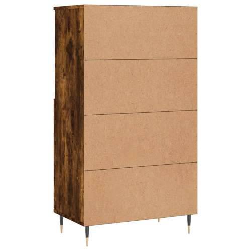 Visoka komoda dimljenog hrasta 60x36x110 cm konstruiranog drva - Dimljeni hrast 1 Cijena