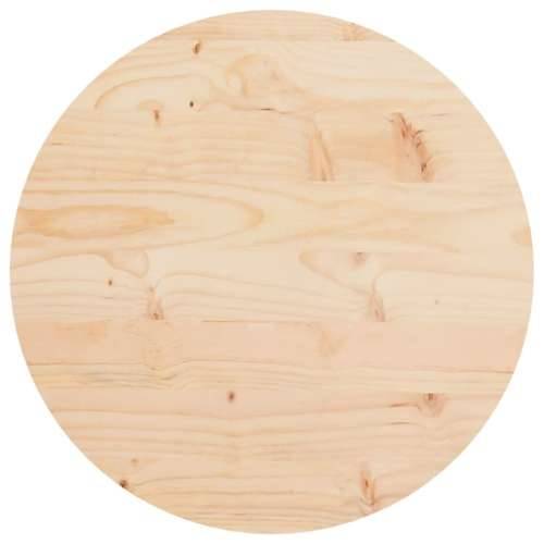 Ploča za stol okrugla Ø 40 x 3 cm od masivne borovine - Prirodna 40 x 3 cm 1 Cijena