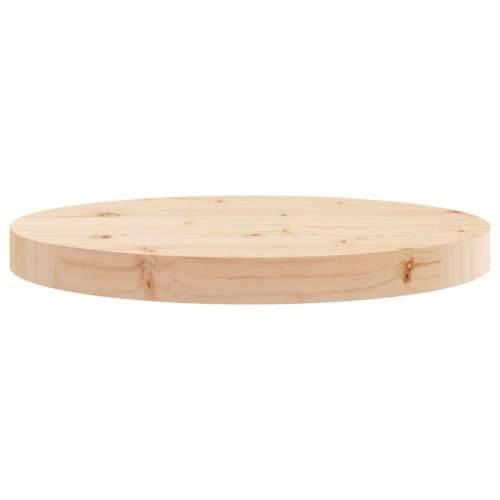 Ploča za stol okrugla Ø 40 x 3 cm od masivne borovine - Prirodna 40 x 3 cm 1 Cijena
