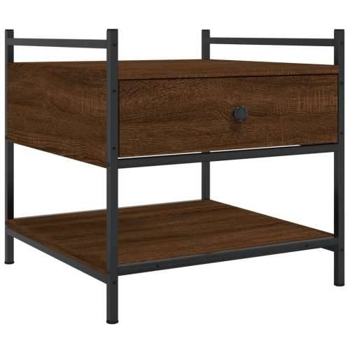 Stolić za kavu smeđa boja hrasta 50x50x50 cm konstruirano drvo - Smeđi hrast 1 50 cm Cijena