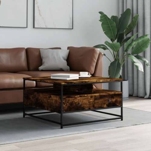 Stolić za kavu boja hrasta 80 x 80 x 45 cm konstruirano drvo - Dimljeni hrast 80 x 80 x 45 cm 1 Cijena