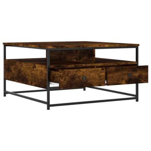 Stolić za kavu boja hrasta 80 x 80 x 45 cm konstruirano drvo - Dimljeni hrast 80 x 80 x 45 cm 1 Cijena