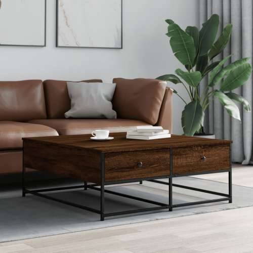 Stolić za kavu smeđa boja hrasta 100x99x40 cm konstruirano drvo - Smeđi hrast 100 x 99 x 40 cm 1 Cijena