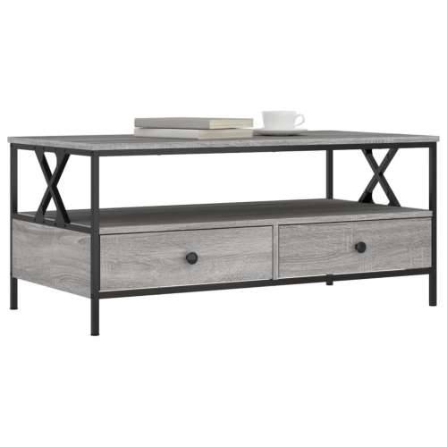 Stolić za kavu siva boja hrasta 100x51x45 cm konstruirano drvo - Sivi hrast sonoma 1 Cijena