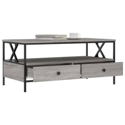 Stolić za kavu siva boja hrasta 100x51x45 cm konstruirano drvo - Sivi hrast sonoma 1 Cijena