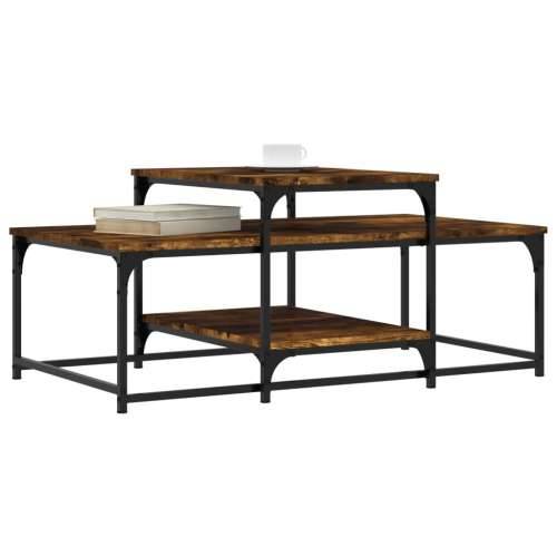 Stolić za kavu boja hrasta 102x60x45 cm konstruirano drvo - Dimljeni hrast 1 Cijena