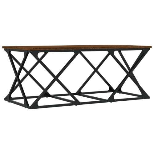 Stolić za kavu smeđa boja hrasta 100x49x40 cm konstruirano drvo - Smeđi hrast 1 Cijena