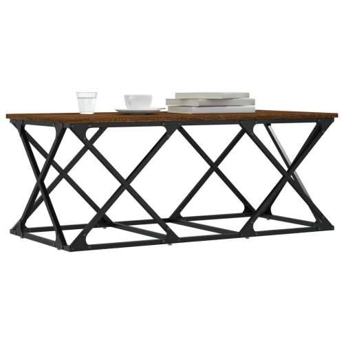 Stolić za kavu smeđa boja hrasta 100x49x40 cm konstruirano drvo - Smeđi hrast 1 Cijena