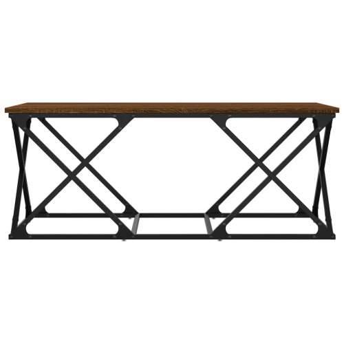 Stolić za kavu smeđa boja hrasta 100x49x40 cm konstruirano drvo - Smeđi hrast 1 Cijena