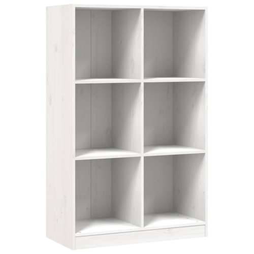 Regal za knjige bijeli 70 x 33 x 110 cm od masivne borovine Bijela 1 Cijena