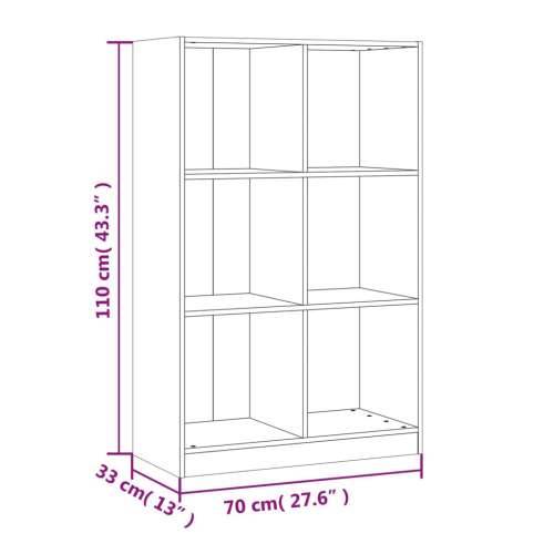 Regal za knjige bijeli 70 x 33 x 110 cm od masivne borovine Bijela 1 Cijena