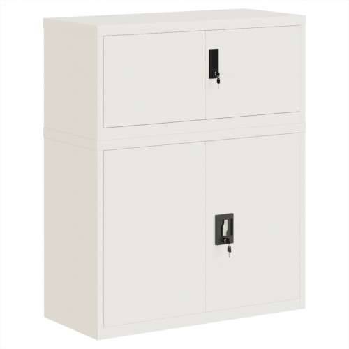 Ormarić za spise bijeli 90 x 40 x 110 cm čelični - Bijela 90 x 40 x 110 cm 1 Cijena