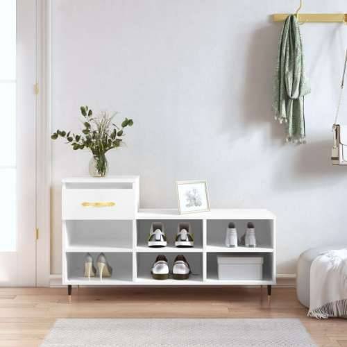 Ormarić za cipele bijeli 102 x 36 x 60 cm od konstruiranog drva - Bijela 1 Cijena