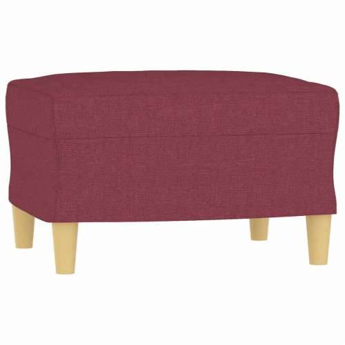 Trosjed s tabureom crvena boja vina 180 cm od tkanine - boja crnog vina Cijena