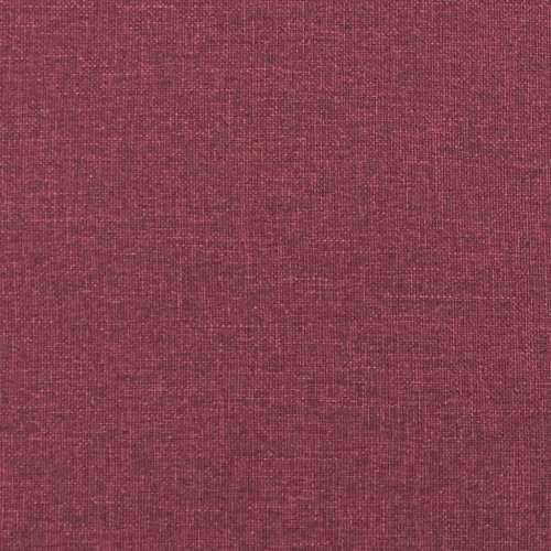 Trosjed s tabureom crvena boja vina 180 cm od tkanine - boja crnog vina Cijena