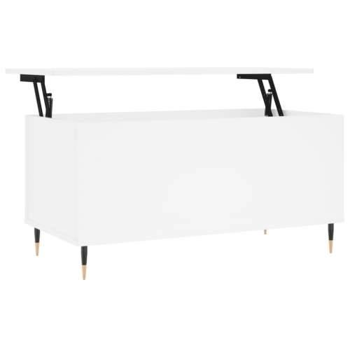 Stolić za kavu bijeli 90 x 44,5 x 45 cm od konstruiranog drva - Bijela 1 Cijena