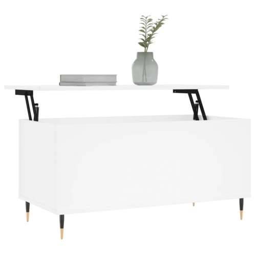 Stolić za kavu bijeli 90 x 44,5 x 45 cm od konstruiranog drva - Bijela 1 Cijena