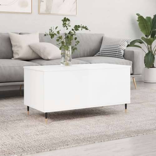 Stolić za kavu sjajni bijeli 90x44,5x45 cm konstruirano drvo - Visoko sjajno bijela 1 Cijena
