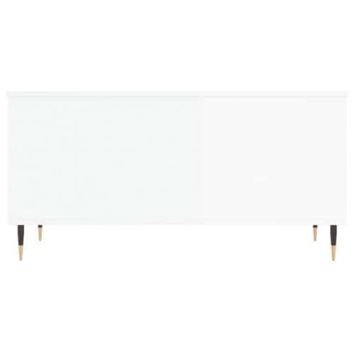 Stolić za kavu sjajni bijeli 90x44,5x45 cm konstruirano drvo - Visoko sjajno bijela 1 Cijena