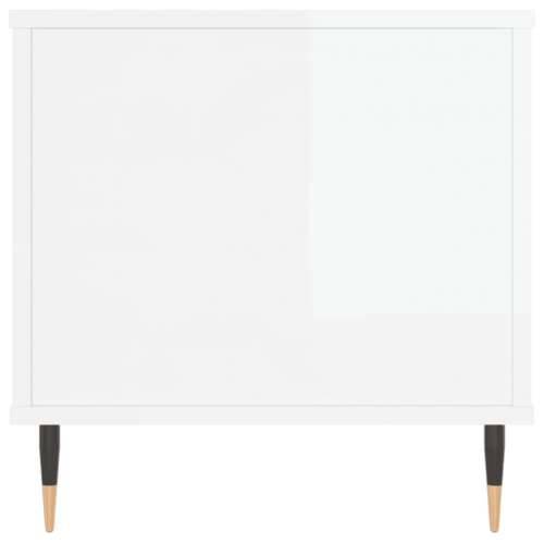 Stolić za kavu sjajni bijeli 90x44,5x45 cm konstruirano drvo - Visoko sjajno bijela 1 Cijena