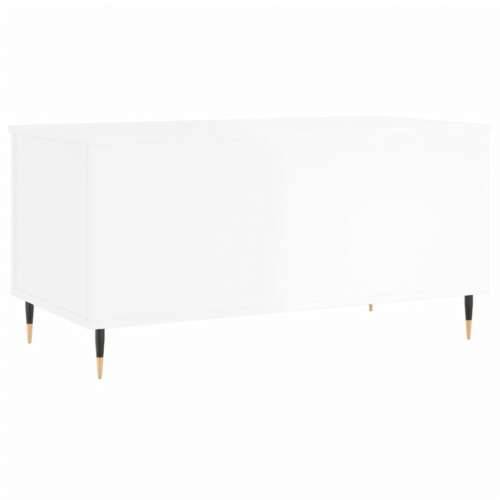 Stolić za kavu sjajni bijeli 90x44,5x45 cm konstruirano drvo - Visoko sjajno bijela 1 Cijena
