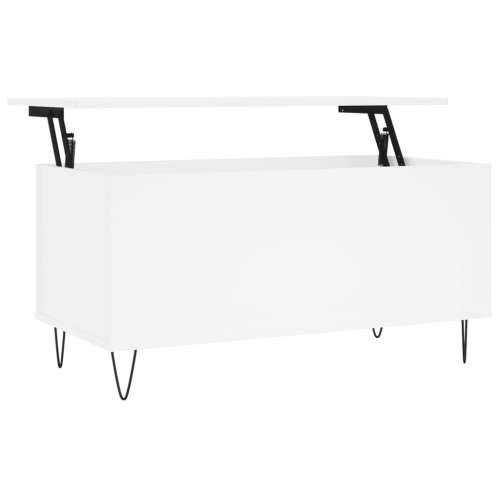 Stolić za kavu bijeli 90 x 44,5 x 45 cm od konstruiranog drva - Bijela 1 Cijena