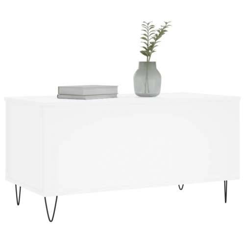 Stolić za kavu bijeli 90 x 44,5 x 45 cm od konstruiranog drva - Bijela 1 Cijena