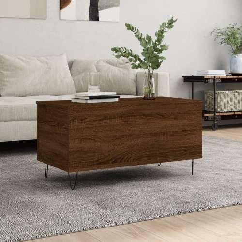 Stolić za kavu boja hrasta 90 x 44,5 x 45 cm konstruirano drvo - Smeđi hrast 1 Cijena
