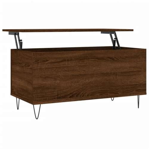 Stolić za kavu boja hrasta 90 x 44,5 x 45 cm konstruirano drvo - Smeđi hrast 1 Cijena
