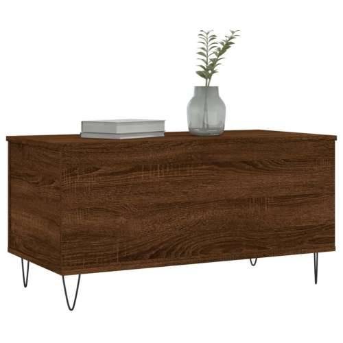Stolić za kavu boja hrasta 90 x 44,5 x 45 cm konstruirano drvo - Smeđi hrast 1 Cijena