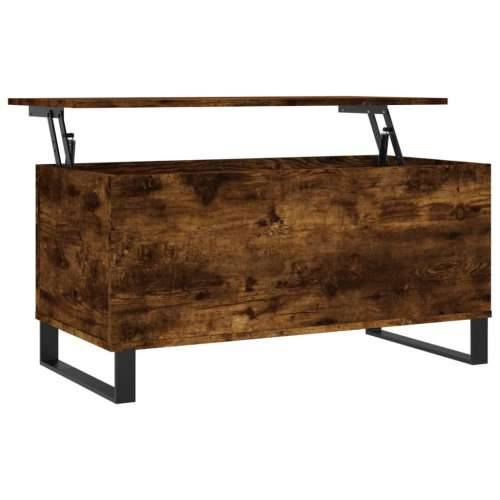 Stolić za kavu boja hrasta 90 x 44,5 x 45 cm konstruirano drvo - Dimljeni hrast 1 Cijena