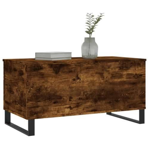 Stolić za kavu boja hrasta 90 x 44,5 x 45 cm konstruirano drvo - Dimljeni hrast 1 Cijena