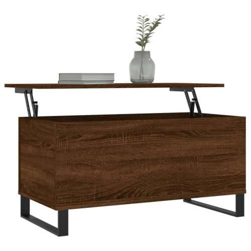 Stolić za kavu boja hrasta 90 x 44,5 x 45 cm konstruirano drvo - Smeđi hrast 1 Cijena