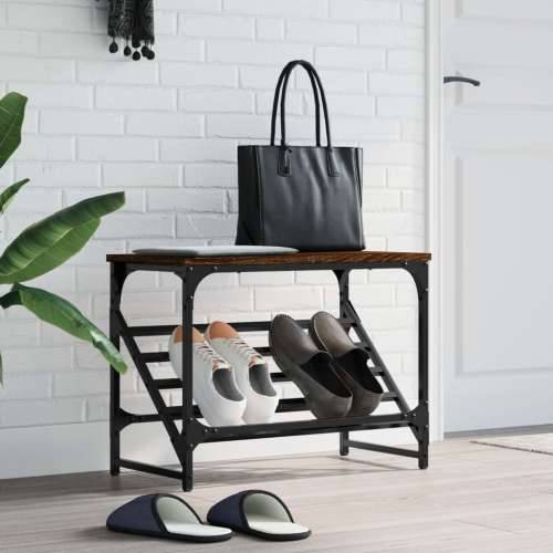 Stalak za cipele boja hrasta 60 x 30 x 45 cm konstruirano drvo - Smeđi hrast 1 45 cm 60 cm Cijena