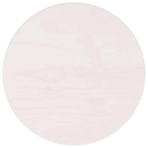 Ploča za stol okrugla bijela Ø 30 x 3 cm od masivne borovine - Bijela 30 x 3 cm 1 Cijena