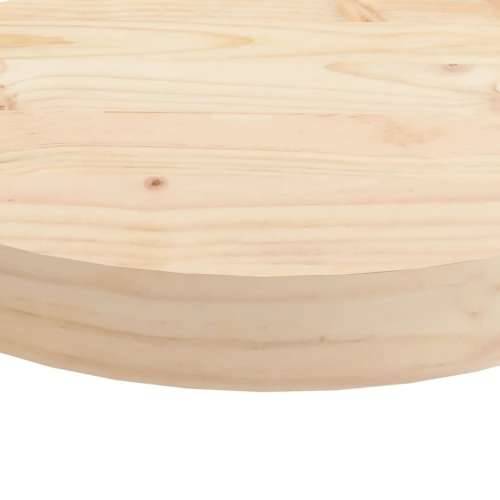 Ploča za stol okrugla Ø 50 x 3 cm od masivne borovine Cijena