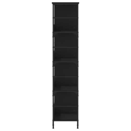 Police za knjige crne 78,5x33x153 cm konstruirano drvo - Crna 1 153 cm Cijena