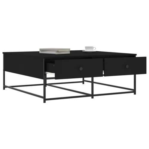 Stolić za kavu crni 100x99x40 cm od konstruiranog drva - Crna 100 x 99 x 40 cm 1 Cijena