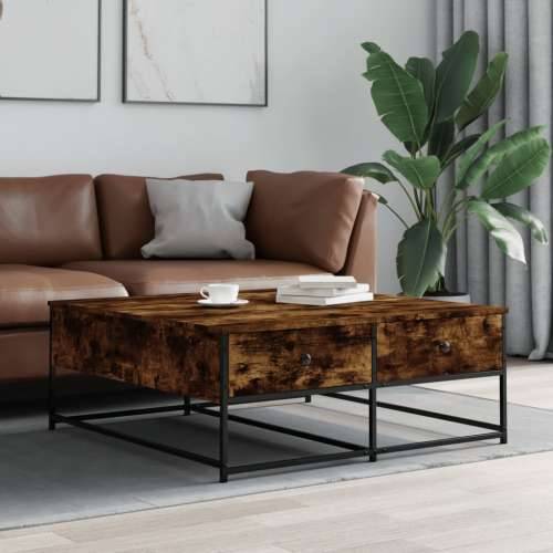 Stolić za kavu boja hrasta 100x99x40 cm konstruirano drvo - Dimljeni hrast 100 x 99 x 40 cm 1 Cijena