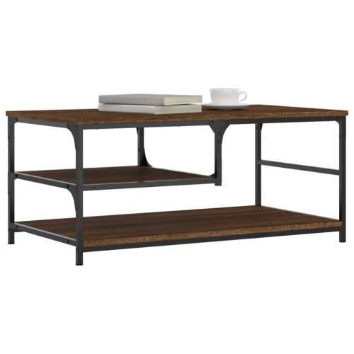 Stolić za kavu smeđa boja hrasta 90x49x40 cm konstruirano drvo - Smeđi hrast 1 Cijena