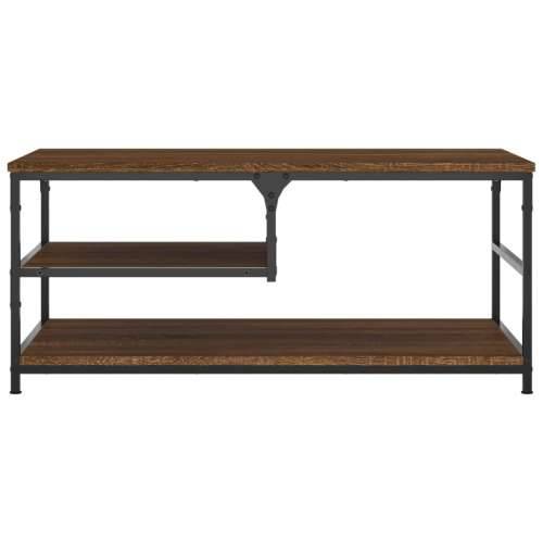 Stolić za kavu smeđa boja hrasta 90x49x40 cm konstruirano drvo - Smeđi hrast 1 Cijena