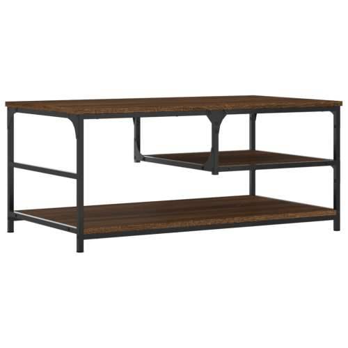 Stolić za kavu smeđa boja hrasta 90x49x40 cm konstruirano drvo - Smeđi hrast 1 Cijena