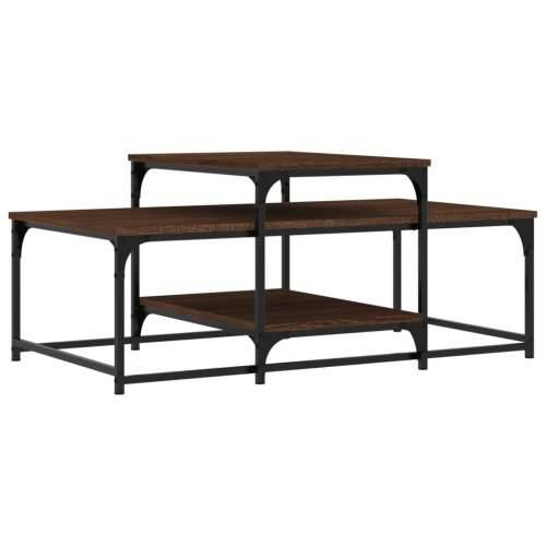 Stolić za kavu smeđa boja hrasta 102x60x45 cm konstruirano drvo - Smeđi hrast 1 Cijena
