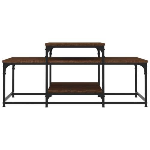 Stolić za kavu smeđa boja hrasta 102x60x45 cm konstruirano drvo - Smeđi hrast 1 Cijena