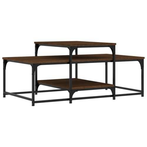 Stolić za kavu smeđa boja hrasta 102x60x45 cm konstruirano drvo - Smeđi hrast 1 Cijena