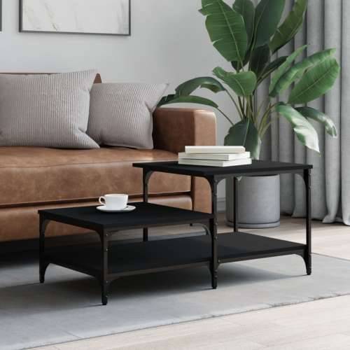 Stolić za kavu crni 100x50,5x45 cm konstruirano drvo - Crna 1 Cijena