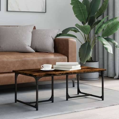 Stolić za kavu boja hrasta 90x50x35 cm konstruirano drvo - Dimljeni hrast 1 Cijena